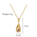 Rotating Water Drop Necklace For Women