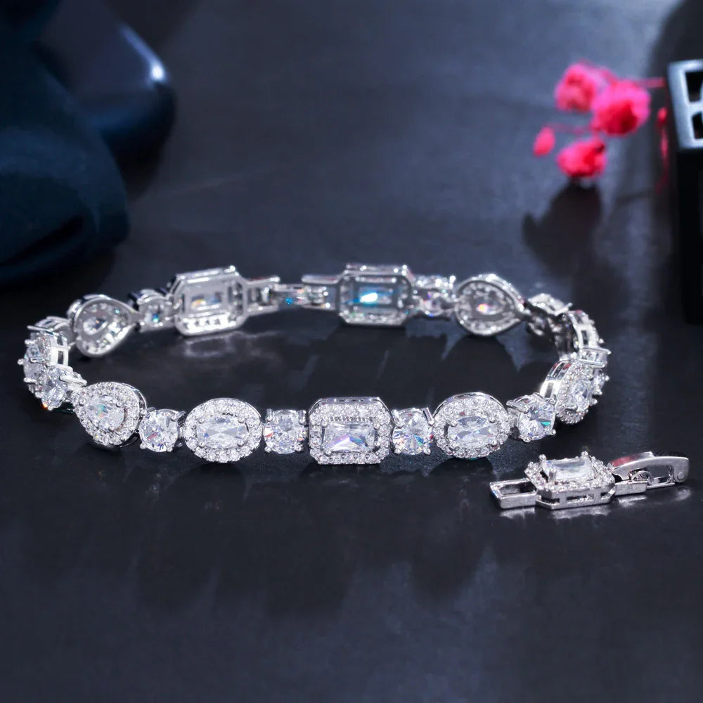 New Mingyuan Fashion Water Drop Zircon Bracelet