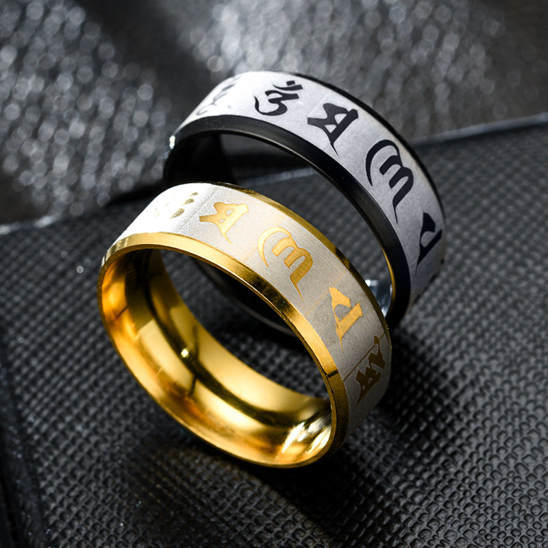 Mantra  Stainless Steel Ring For Men