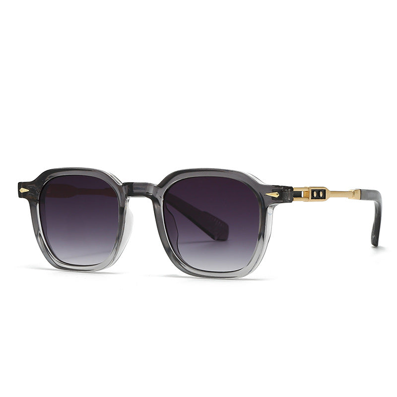 Round-frame Metal Sunglasses